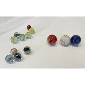 Vintage Marble Lot 13 Assorted Marbles